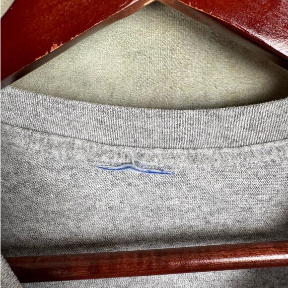 VTG 90s Reebok Logo T Shirt Mens Sz M Gray Red Embroidered Logo Sportswear - Picture 7 of 8